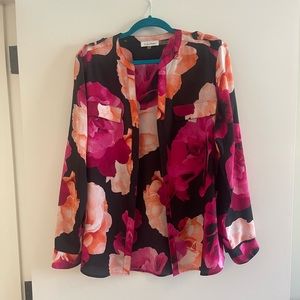 Long sleeve Calvin Klein floral shirt